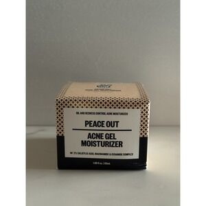 PEACE OUT Skincare Acne Gel Moisturizer 2% Salicylic Acid 1.69 Fl Oz / 50ml